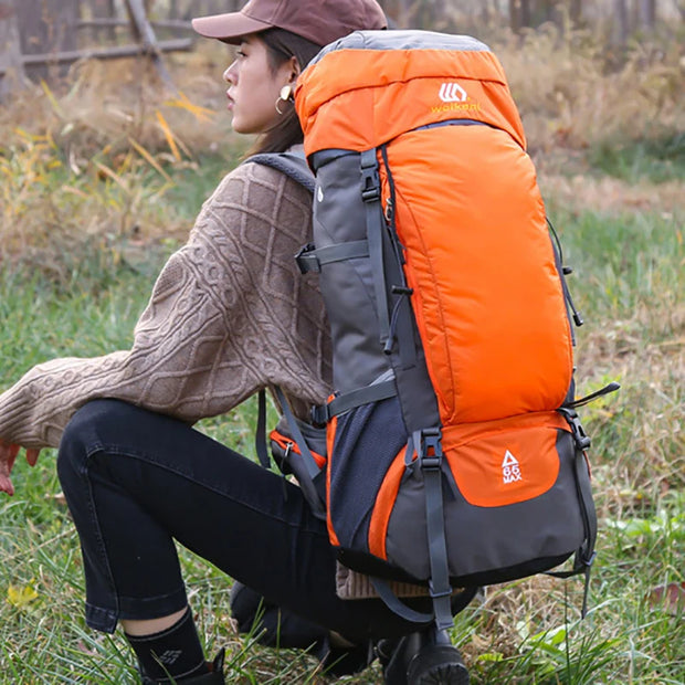 65L Camping Backpack Large Capacity Outdoor Climbing Bag Waterproof Mountaineering Hiking Trekking Sport Bags